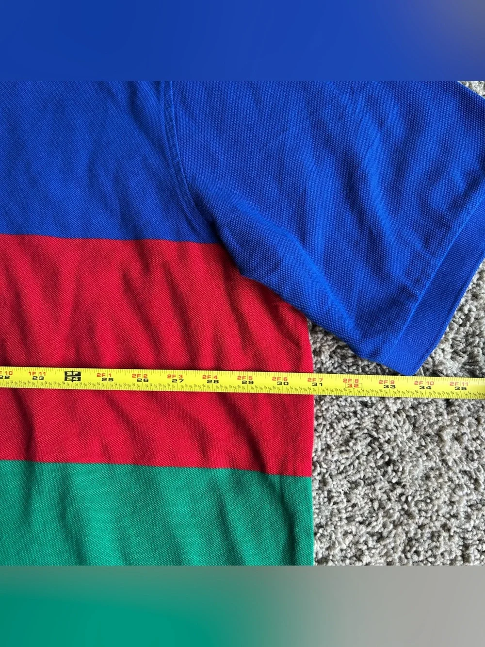 $109 NWT Polo Ralph Lauren Shirt Mens 4XL TALL 90s Rugby Hi-Tech Colorblock POLO